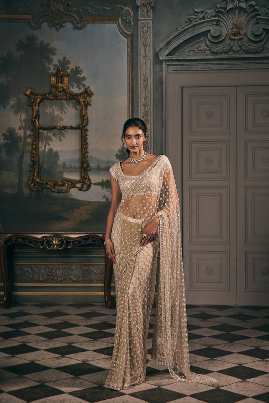 KOMAL KAPOOR IN ROSETTA PREDRAPED SAREE